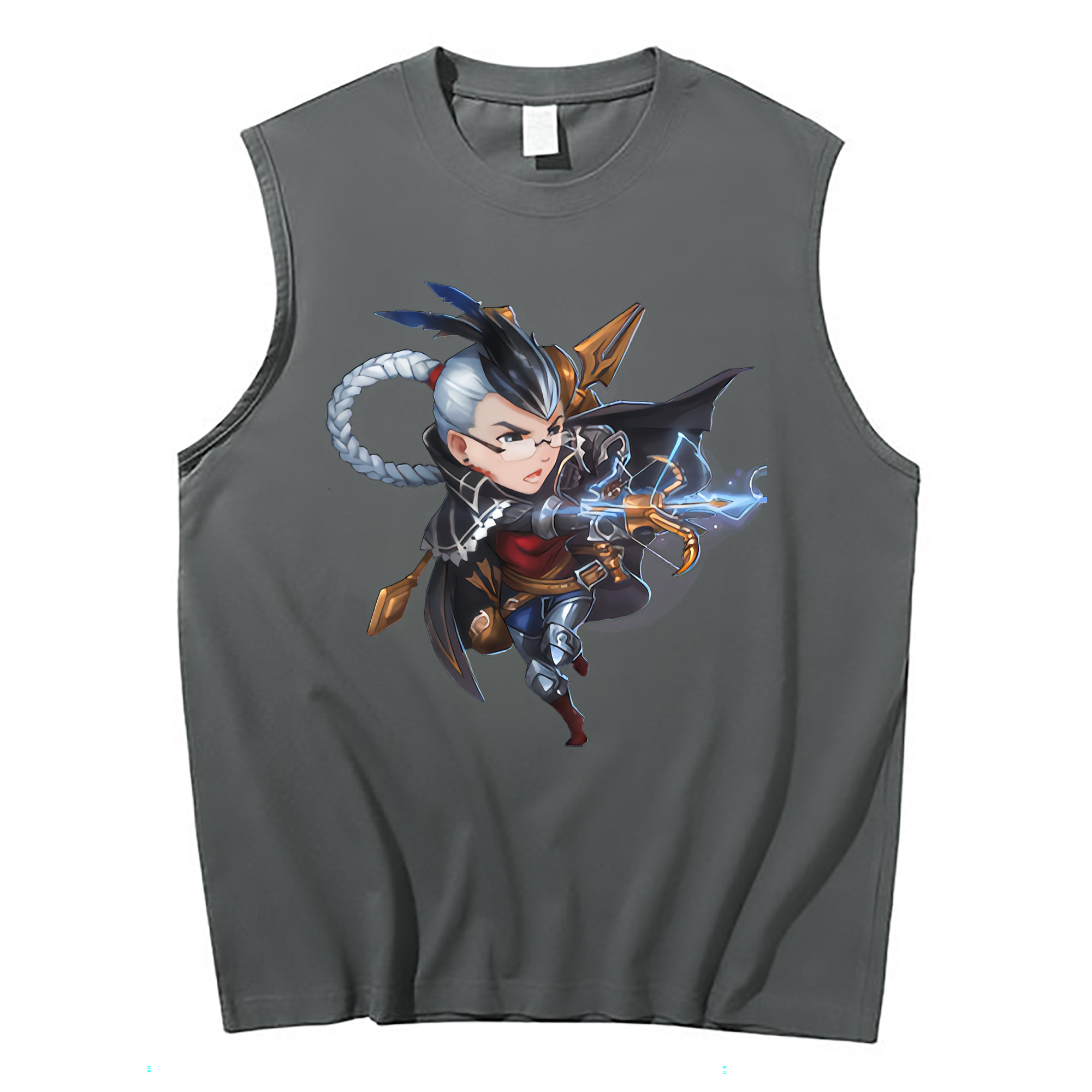 （画像用） リーグ・オブ・レジェンド League of Legends LOL コットン100％タンクトップ（フロントプリント）
